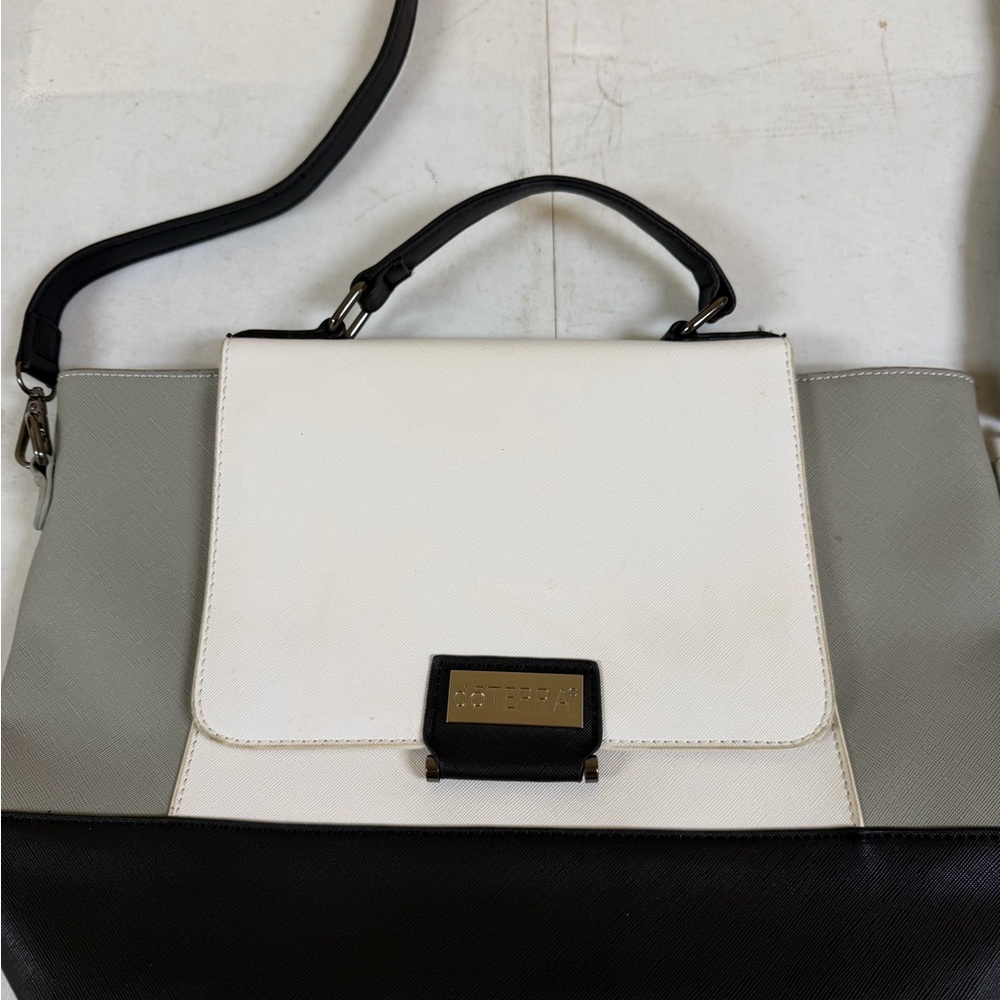 Doterra Black, White, and Gray Satchel
